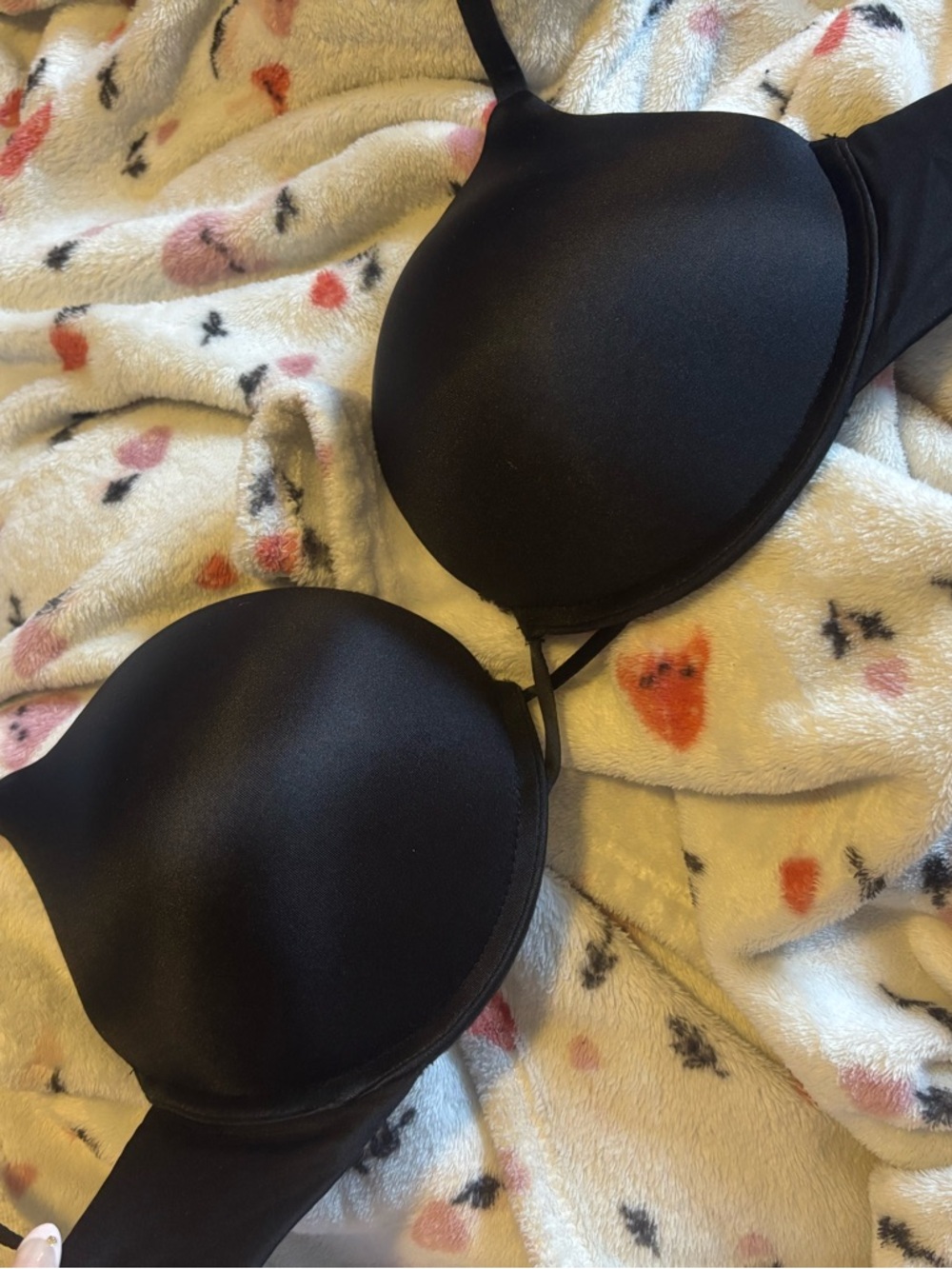 La SENZA Smooth Black Padded T-Shirt Bra size: C34